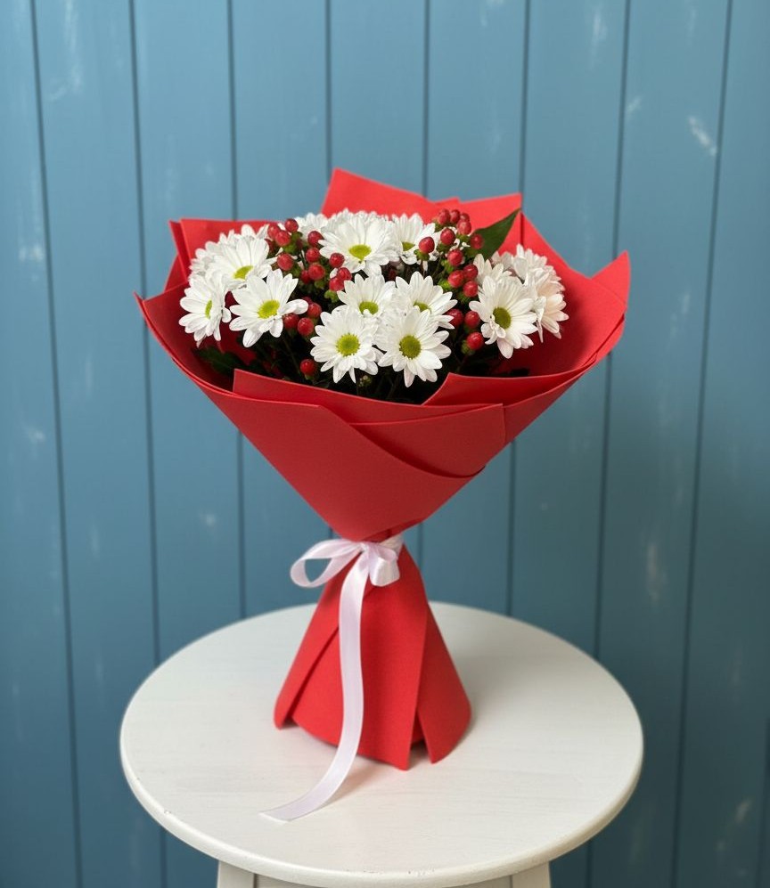 Букет цветов из: Хризантемы в Павловскую слободу