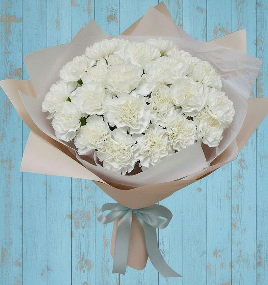 Букет цветов из: Гвоздики в Павловскую слободу