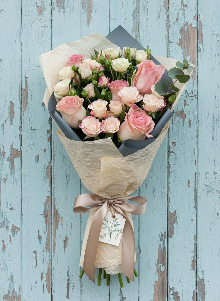 Букет цветов из: Розы в Павловскую слободу