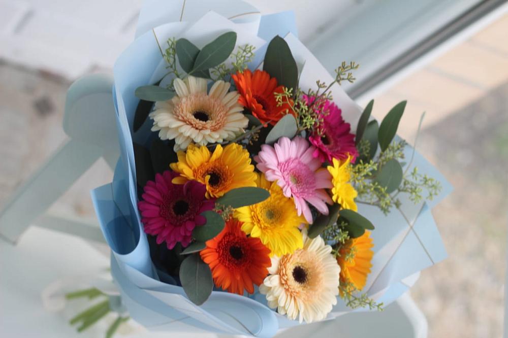 Букет цветов из: Герберы в Павловскую слободу