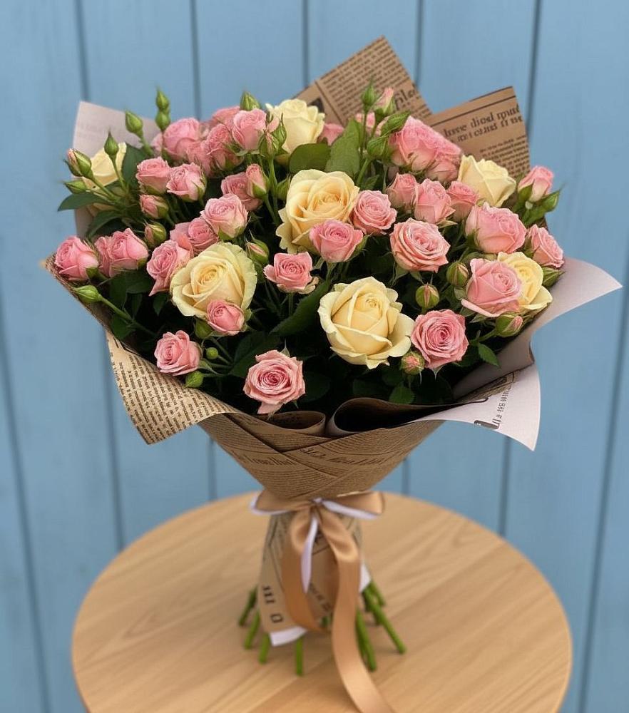 Букет цветов из: Розы в Павловскую слободу