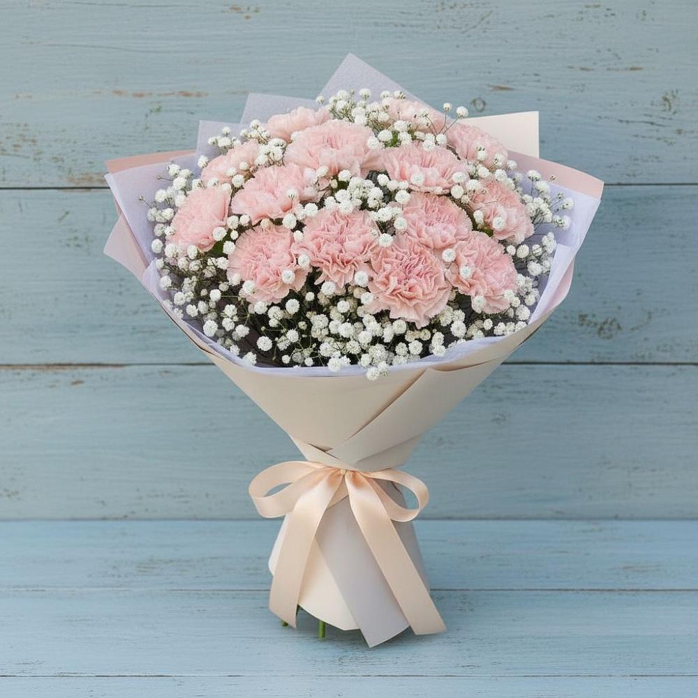 Букет цветов из: Гвоздики в Павловскую слободу