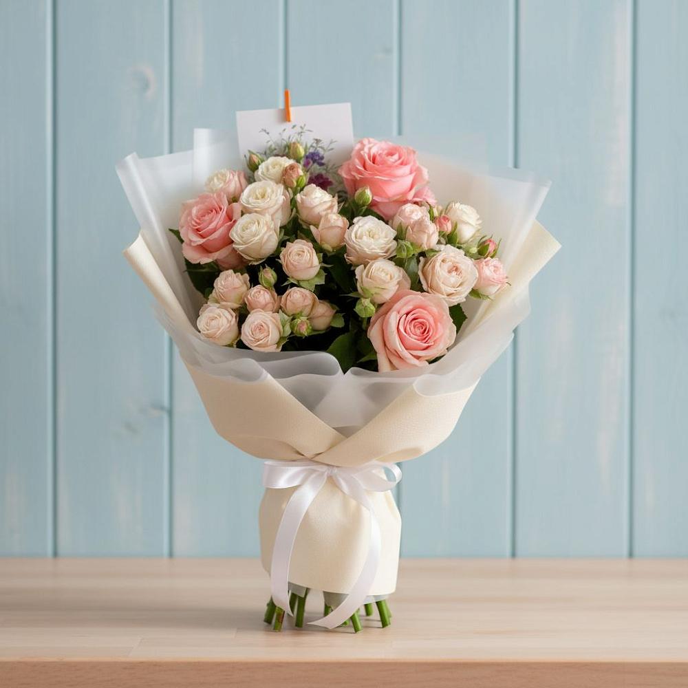 Букет цветов из: Розы в Павловскую слободу