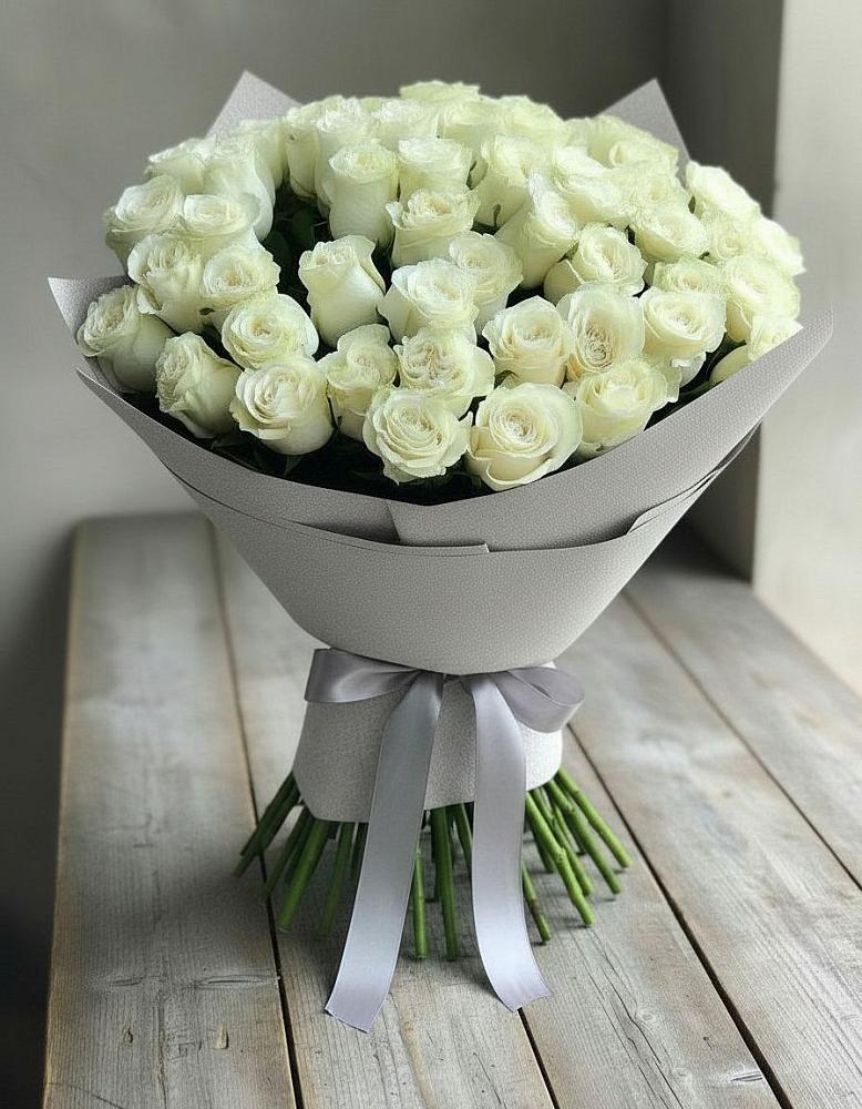 Букет 35 Белых роз в Павловскую слободу