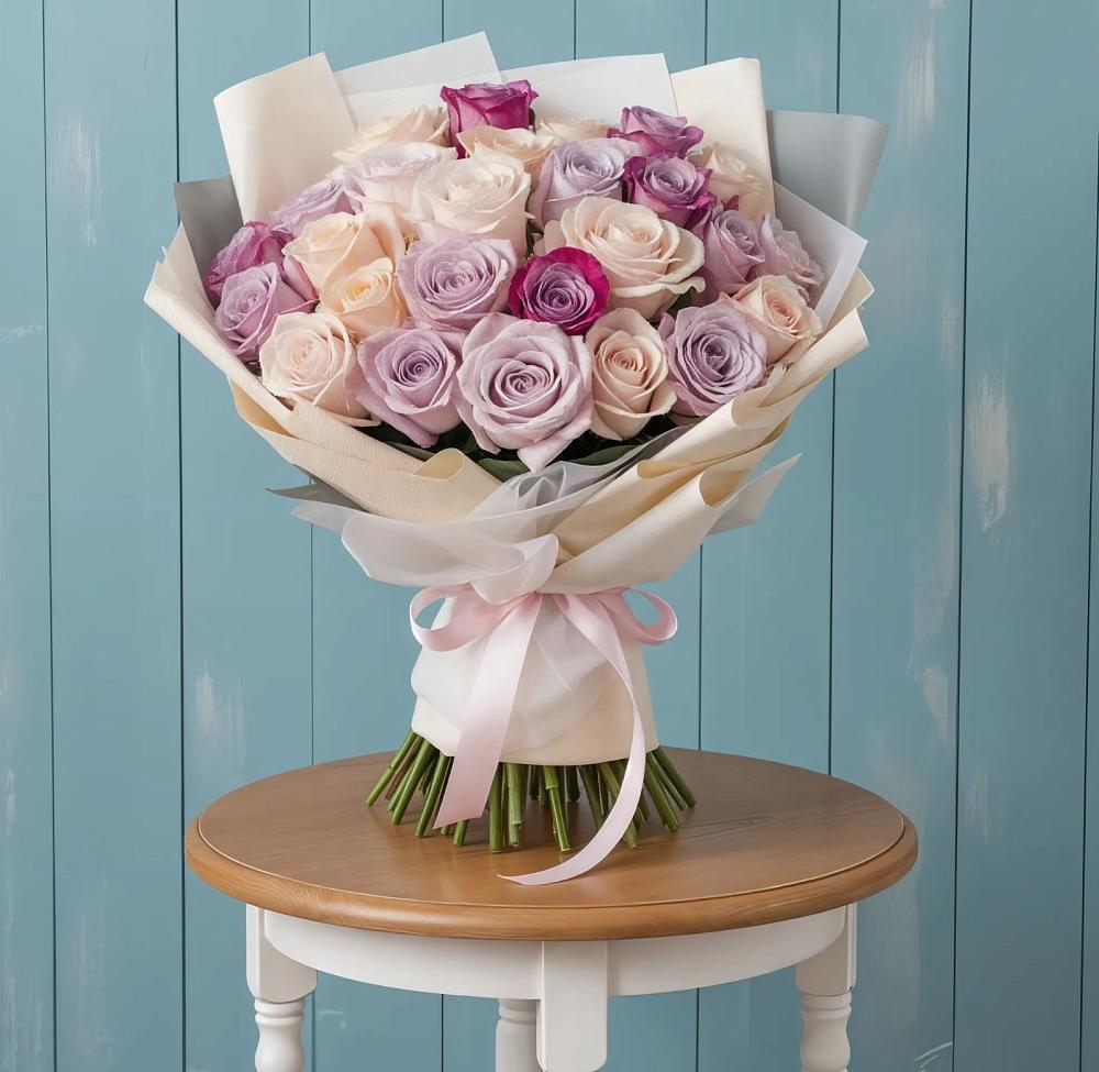 Букет цветов из: Розы в Павловскую слободу