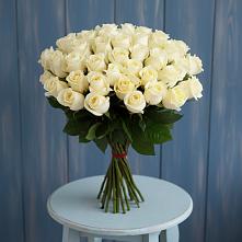 Букет 51 Белая роза Эдлесс Лав #REPLACE_PRED# Павловскую слободу