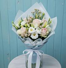 Букет цветов из:  Розы и Лизиантусы в Павловскую слободу