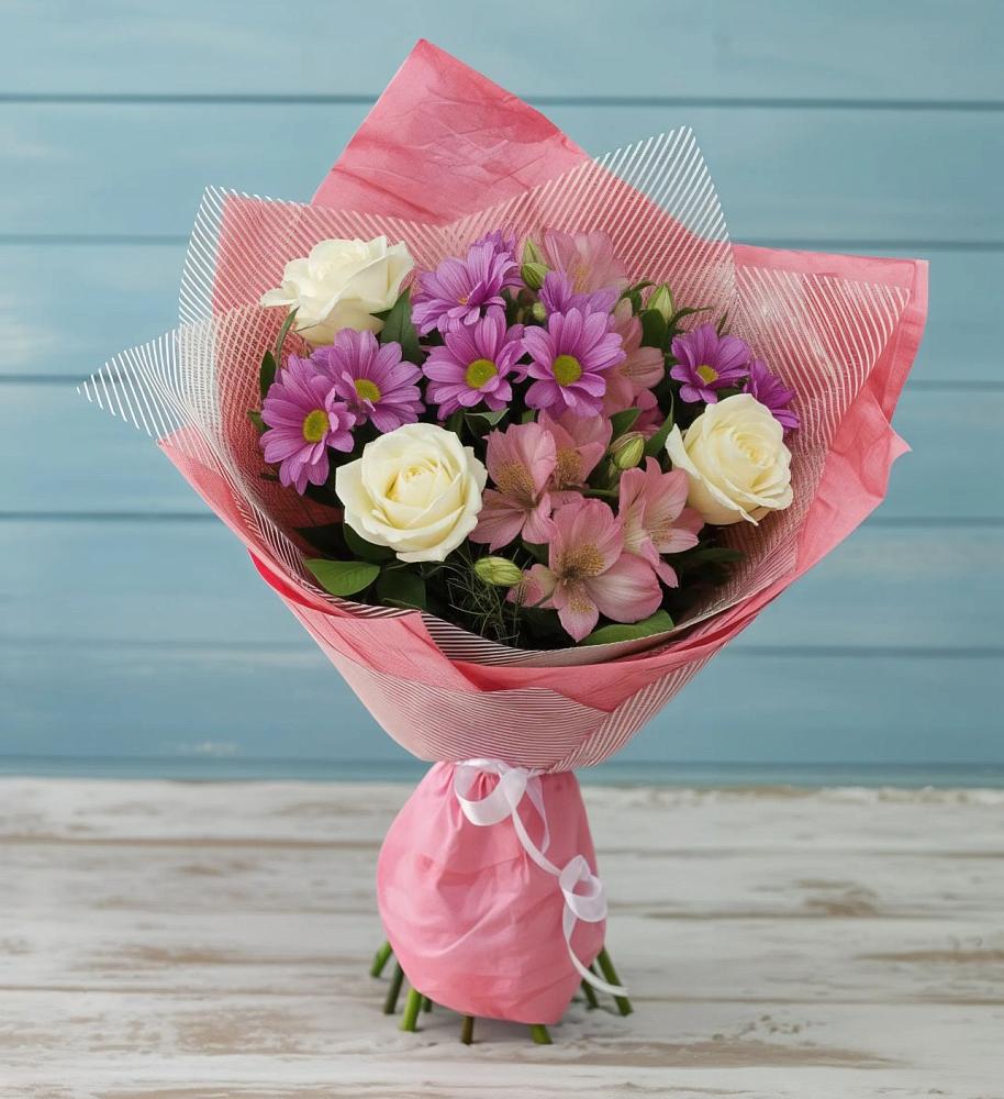 Букет цветов из: Герберы в Павловскую слободу