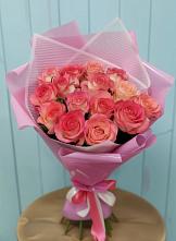 Букет 15 Розовых роз Равель в Павловскую слободу