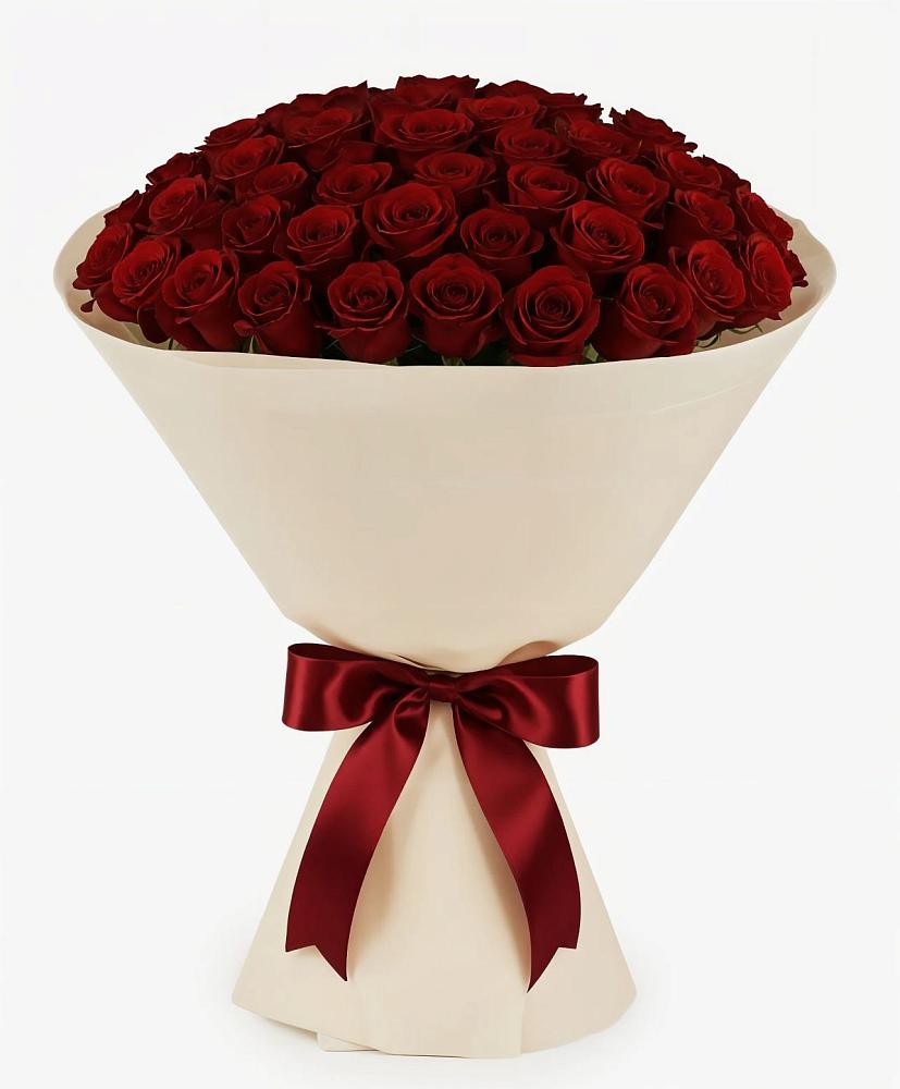 Букет 101 Бордовая роза Блэк Бакарра в Павловскую слободу