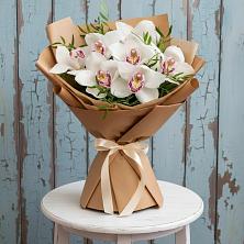 Букет цветов из:  Орхидеи и Розы в Павловскую слободу
